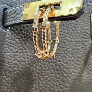 18k Yellow Gold Plated 35mm Earrings